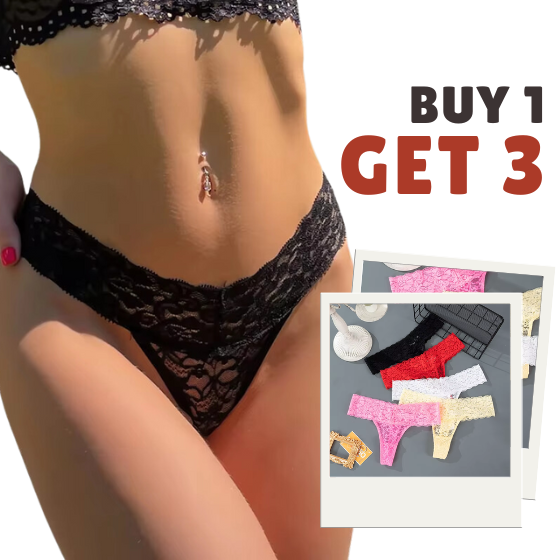 Buy 1, Get 3 - Allure Sensual Lace Panty