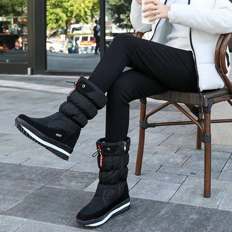 High-Resistance Winter Boots Lined with Thermal Synthetic Wool