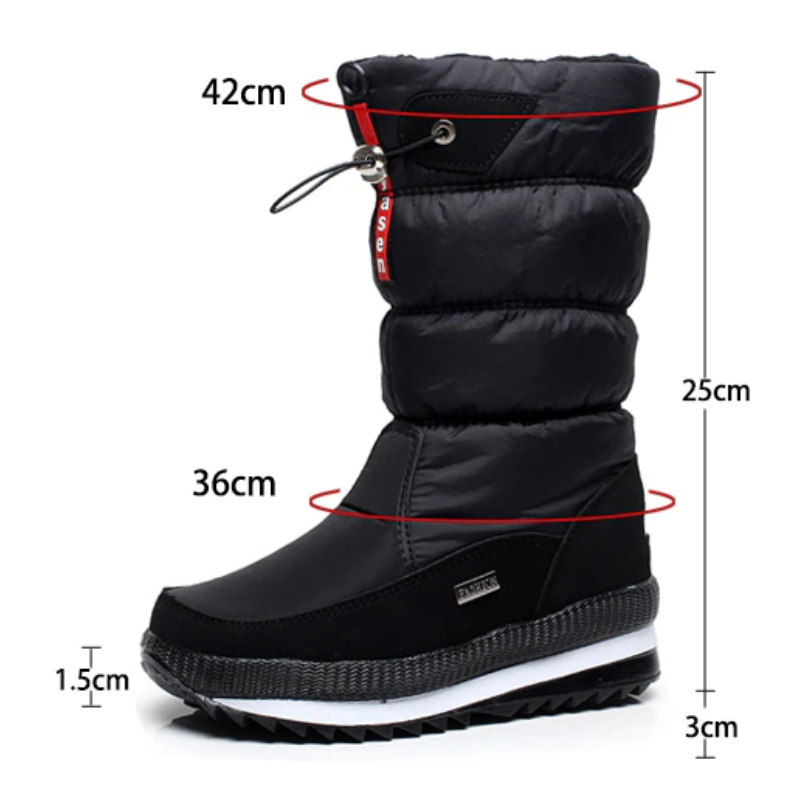 High-Resistance Winter Boots Lined with Thermal Synthetic Wool