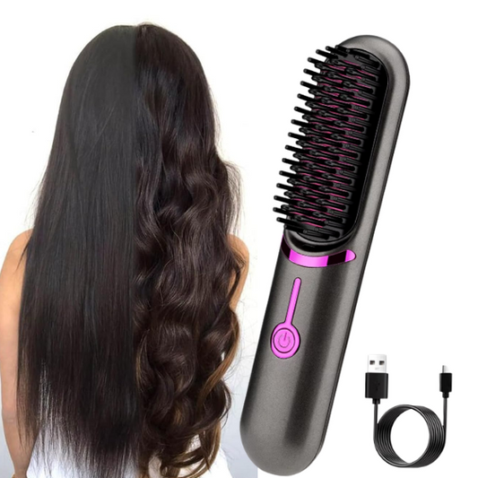 SwiftSmooth Hair Brush - Portable & Rechargeable: