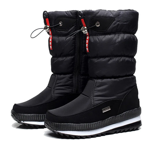 High-Resistance Winter Boots Lined with Thermal Synthetic Wool