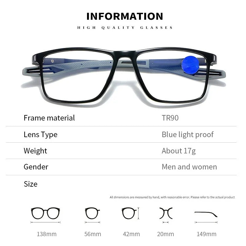 FlexSport Ultralight Glasses with Blue Light Protection