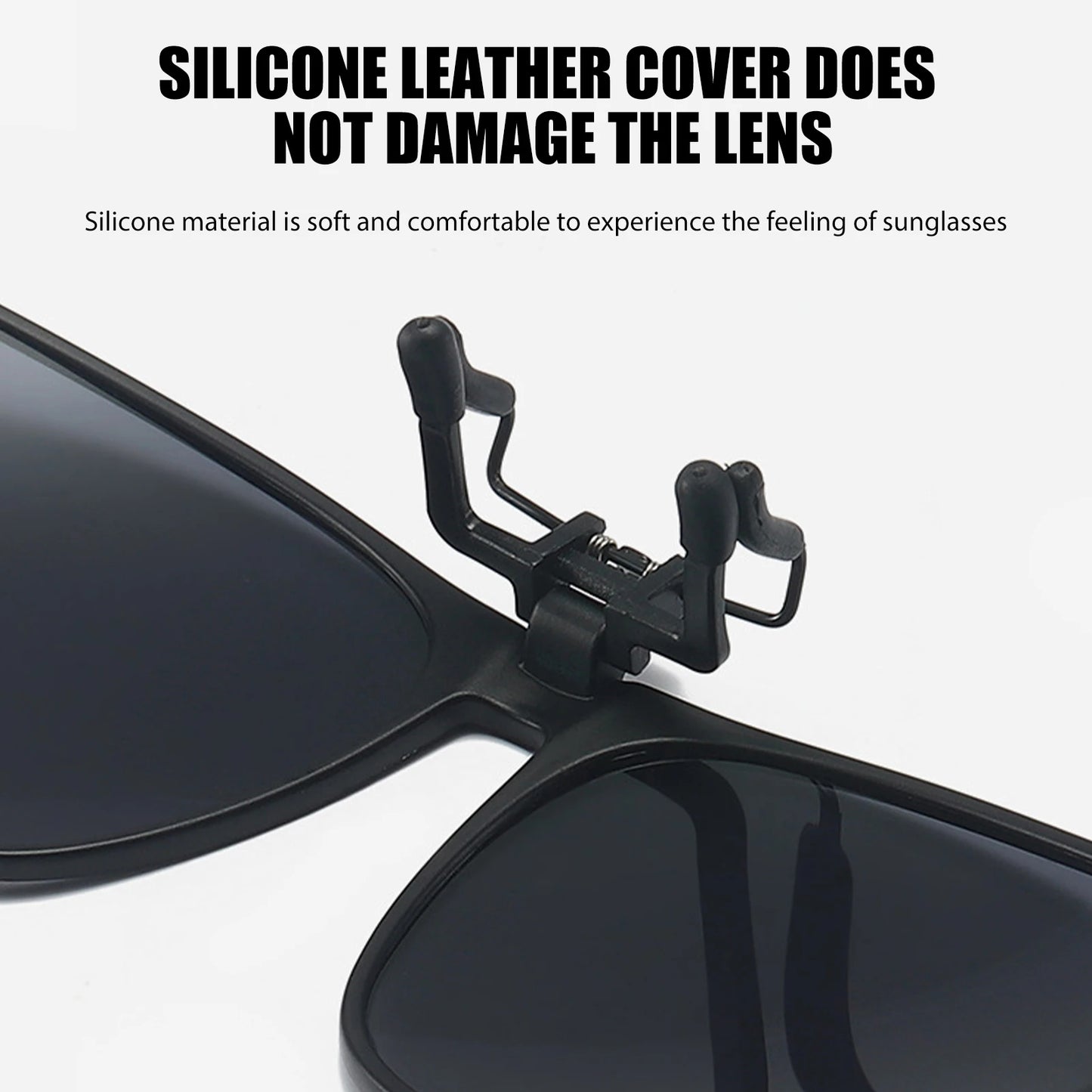 Polarized Sunglasses with Clip-On and Flip-Up