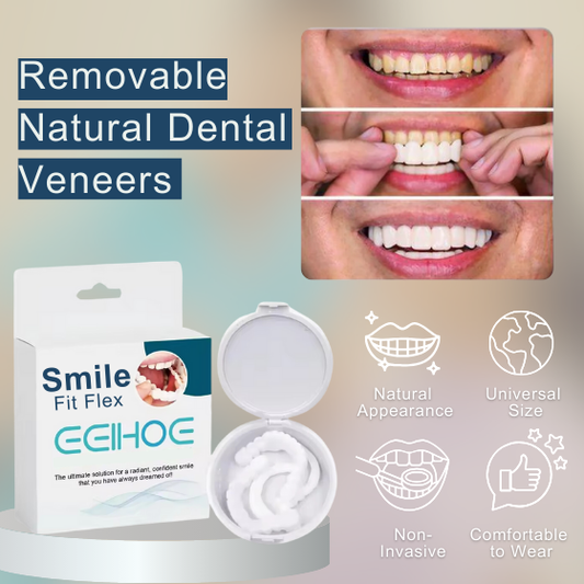 Smile Fit Flex - Removable Natural Dental Veneers (Upper and Lower)